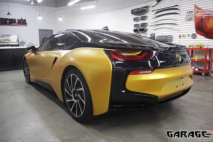 [랩핑-게라지후] BMW i8 사틴옐로우 전체 랩핑 / 금천구 시흥1동