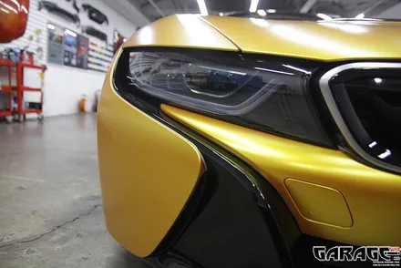 [랩핑-게라지후] BMW i8 사틴옐로우 전체 랩핑 / 금천구 시흥1동