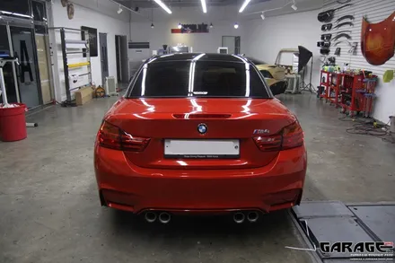 [랩핑-게라지후] 섹시한 스포츠카의 모습으로 변모하다 - BMW M4 컨버터블 전체 랩핑 / 금천구 시흥1동