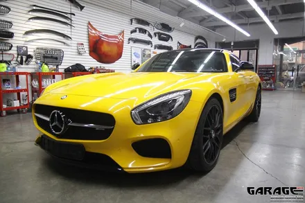 [랩핑-게라지후] 동일 차종이 많이 찾는 이유 - 벤츠 AMG-GT 썬플라워 전체 랩핑 / 금천구 시흥1동