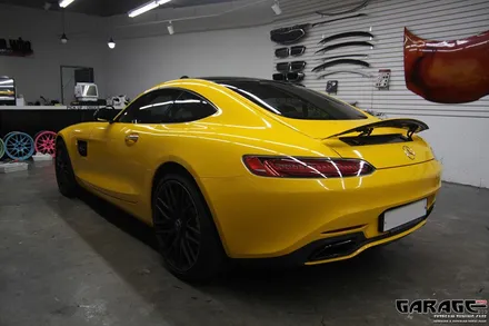 [랩핑-게라지후] 옵션 컬러 변경을 합리적인 가격으로 - 벤츠 AMG-GT 썬플라워 옐로우 전체 랩핑 / 금천구 시흥1동