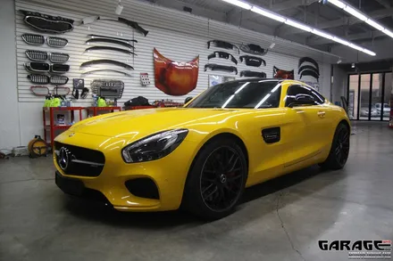 [랩핑-게라지후] 동일 차종이 많이 찾는 이유 - 벤츠 AMG-GT 썬플라워 전체 랩핑 / 금천구 시흥1동