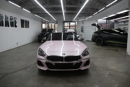BMW Z4 고광택으로 도장같은 텍랩 사쿠라이핑크 전체랩핑했습니다! / 금천구 시흥1동