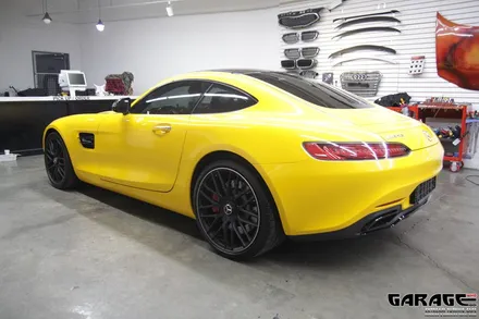 [랩핑-게라지후] 동일 차종이 많이 찾는 이유 - 벤츠 AMG-GT 썬플라워 전체 랩핑 / 금천구 시흥1동