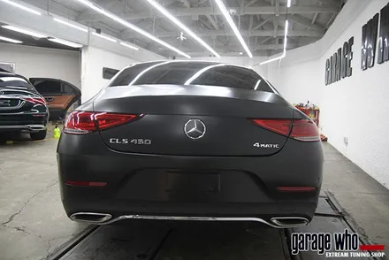 벤츠 cls 450 사틴블랙 전체랩핑 포스넘치는 자태로 변신 / 금천구 시흥1동