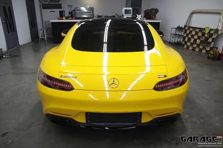 [랩핑-게라지후] 동일 차종이 많이 찾는 이유 - 벤츠 AMG-GT 썬플라워 전체 랩핑 / 금천구 시흥1동