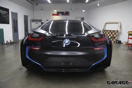 [랩핑-게라지후] 아름다움을 돋보이게 하려면 - BMW i8 사틴 블랙 전체 랩핑 / 금천구 시흥1동
