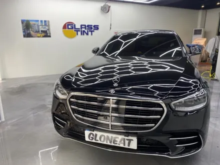 벤츠 S400D 차량에 어울리는 반사틴팅 글라스틴트 레이니블루 / 인천 서구