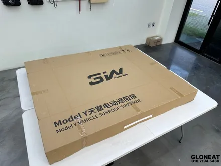 테슬라 모델Y 3W오토썬쉐이드 시공된 모습과 작동 영상 / 인천 서구 청라동