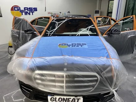 벤츠 S400D 차량에 어울리는 반사틴팅 글라스틴트 레이니블루 / 인천 서구