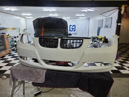 bmw e90 320i 전체랩핑 매트화이트 matte white / 고양시 일산서구 가좌동