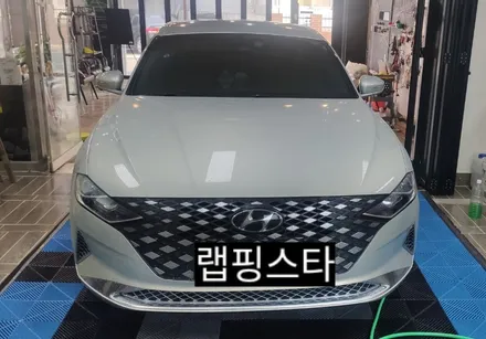 경주랩핑)더뉴 그랜져 전면 범퍼 휀다 ppf 보험처리 / 경주시 성동동