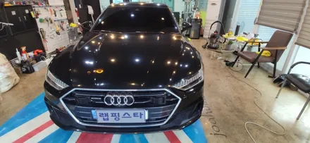 경주랩핑스타)아우디a7 크롬죽이기 그릴 창틀 / 경주시 성동동