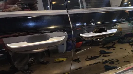 경주랩핑스타)신형카니발 사틴블랙 제거 한국노총 홍보랩핑 / 경주시 성동동