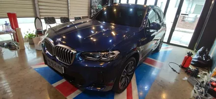 경주랩핑스타)bmw x3 그릴랩핑 / 경주시 성동동