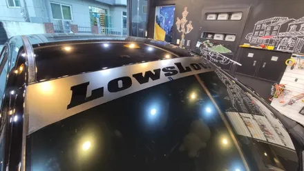 경주랩핑스타)상단띠LOWSLOW데칼 2대 / 경주시 성동동