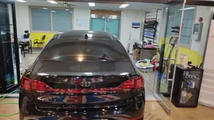경주랩핑)k7 부분랩핑 크롬죽이기 그릴랩핑 / 경주시 성동동