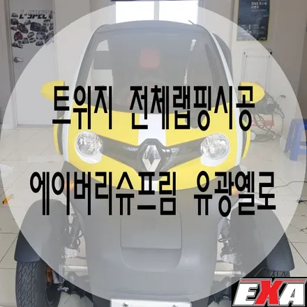 [대구랩핑]트위지 전체랩핑 / 트위지광고랩핑 트위지랩핑 트위지튜닝 트위지부분랩핑 트위지포인트랩핑 EXA / 대구 달성군 화원읍