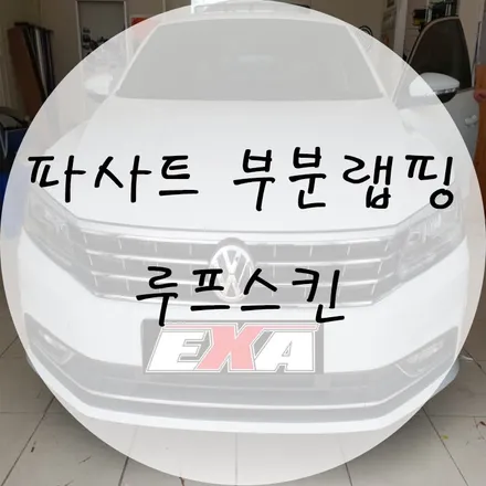 [대구랩핑] 파사트 부분랩핑 파사트루프스킨 에이버리슈프림 블랙유광 / 대구 달성군 화원읍