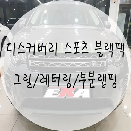 >대구랩핑< 디스커버리스포츠 블랙팩 디스커버리스포츠루프스킨 엠블럼교환 그릴교환 / 대구 달성군 화원읍