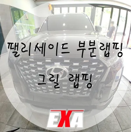 [EXA][대구랩핑] 팰리세이드 부분랩핑 팰리세이드그릴랩핑 / 대구랩핑전문 대구그릴랩핑 전문 대구루프스킨전문 팰리세이드튜닝 / 대구 달성군 화원읍