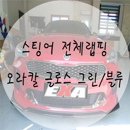 [EXA][대구랩핑] 기아 스팅어 전체랩핑 / 스팅어랩핑 스팅어루프스킨 스팅어튜닝 대구루프스킨 대구전체랩핑 전문 / 대구 달성군 화원읍