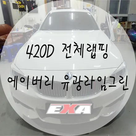 [EXA][대구랩핑] BMW 420d 전체랩핑 / 420d튜닝 420d루프스킨 420d랩핑 대구랩핑전문 대구루프스킨전문 / 대구 달성군 화원읍