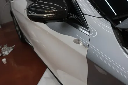 벤츠 S63AMG 랩핑제거 시공 후 전체랩핑 시공 후기 대구랩핑 전문 매장 EXA / 대구 달성군 화원읍