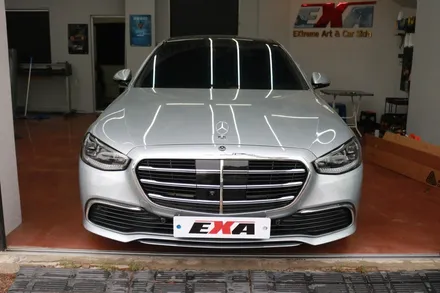 벤츠 W223 S580 사틴 블랙 전체랩핑 시공 후기 대구랩핑전문 / 대구 달성군 화원읍
