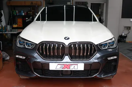 BMW X6 M50i 랩핑 후 접촉사고 앞범퍼 사고처리 / 대구,구미