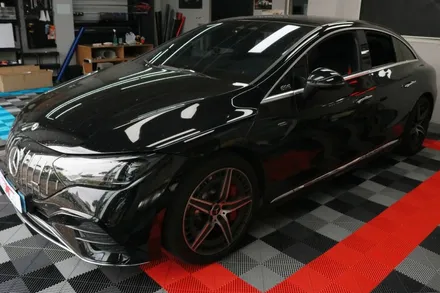 벤츠 EQE53 AMG 차량 전체 랩핑 및 크롬 딜리트 시공기 / 대구 달성군 화원읍