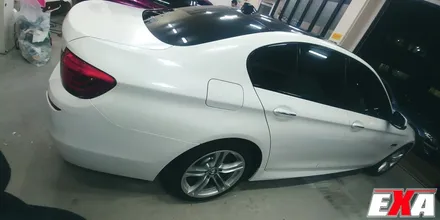 [EXA][대구랩핑전문] BMW 520d (f10) 전체랩핑 + 루프스킨 시공 ( 에이버리슈프림 유광 다이아몬드펄 화이트 ) / 대구 달성군 화원읍