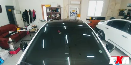 [EXA][대구랩핑전문] 현대 아반떼AD 부분랩핑 + 루프스킨 + 사이드미러 랩핑 시공 ( 3M 2080 유광블랙 ) / 대구 달성군 화원읍