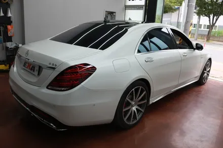 벤츠 S63AMG 랩핑제거 시공 후 전체랩핑 시공 후기 대구랩핑 전문 매장 EXA / 대구 달성군 화원읍