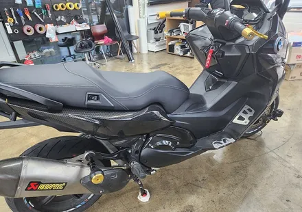 대구 BMW 오토바이 C650 스포츠 카본 필름 랩핑 / 대구 달성군 화원읍