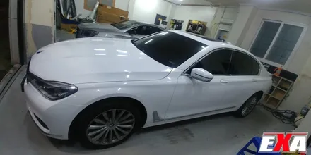 [EXA][대구랩핑전문] BMW 730d 전체랩핑 시공 (에이버리슈프림 유광 화이트) / 대구 달성군 화원읍
