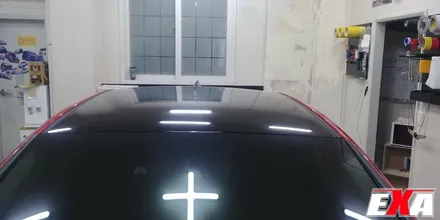[EXA][대구랩핑전문] 현대 소나타DN8 루프스킨및 사이드미러랩핑 시공 (3M2080유광블랙) / 대구 달성군 화원읍