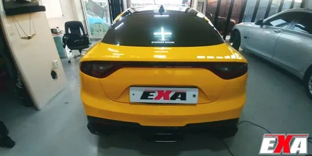 [EXA][대구랩핑전문] 기아 스팅어 전체랩핑 시공 ( 에이버리슈프림 유광 옐로우) / 대구 달성군 화원읍