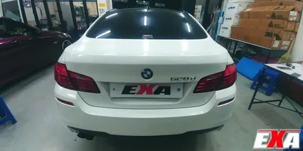 [EXA][대구랩핑전문] BMW 520d (f10) 전체랩핑 + 루프스킨 시공 ( 에이버리슈프림 유광 다이아몬드펄 화이트 ) / 대구 달성군 화원읍