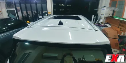 [EXA][대구랩핑전문] 현대 팰리세이드 부분랩핑 + 루프스킨 + 그릴교환 시공 작업 ( 3M 2080 유광블랙 ) / 대구 달성군 화원읍