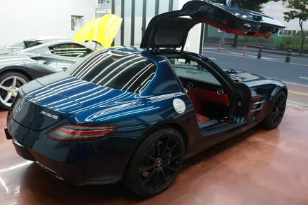 대구 수입차 랩핑 전문 벤츠 SLS 63AMG 전체랩핑 제거 / 대구 달성군 화원읍