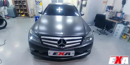 [EXA][대구랩핑전문] 벤츠 C200 랩핑제거 + 전체랩핑 시공 (에이버리슈프림 세틴 다크바솔트) / 대구 달성군 화원읍