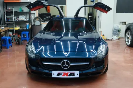 대구 수입차 랩핑 전문 벤츠 SLS 63AMG 전체랩핑 제거 / 대구 달성군 화원읍