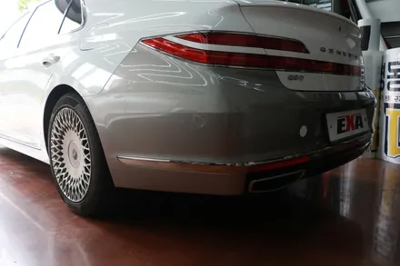 대구랩핑 제네시스 G90 유광 화이트 랩핑 사고처리 후기 / 대구 달성군 화원읍