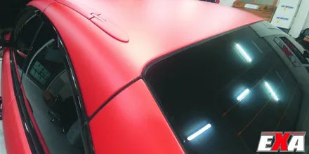 [EXA][대구랩핑전문] BMW M4(f83)컨버터블 전체랩핑 + 무광크롬랩핑 + 크롬랩핑 시공 ( 에이버리 무광크롬 다크레드 ) / 대구 달성군 화원읍