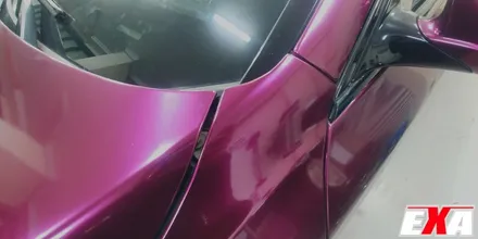 [EXA][대구랩핑전문] BMW 520d 전체랩핑 + f10 전체랩핑 시공 (에이버리슈프림 유광 펀퍼플) / 대구 달성군 화원읍