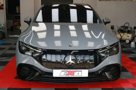 벤츠 EQE53 AMG 차량 전체 랩핑 및 크롬 딜리트 시공기 / 대구 달성군 화원읍