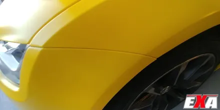 [EXA][대구랩핑전문] 아우디 A7 전체랩핑 + 루프스킨 시공 (에이버리슈프림 사틴옐로우 + 3M2080유광블랙) / 대구 달성군 화원읍