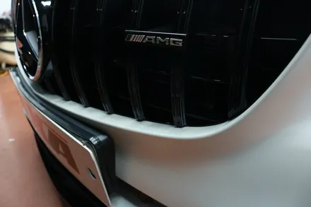 벤츠 A45 AMG 사틴 화이트펄 전체랩핑 시공 과 생활보호PPF 를 한번에 원큐시공 대구랩핑 / 대구 달성군 화원읍