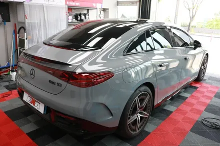 벤츠 EQE53 AMG 차량 전체 랩핑 및 크롬 딜리트 시공기 / 대구 달성군 화원읍